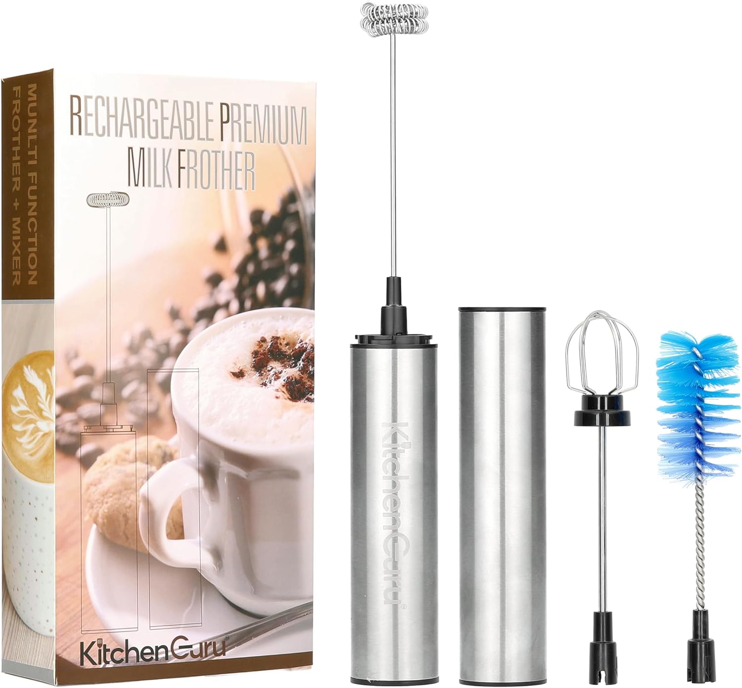 Premium USB-C Rechargeable Multi-Purpose Milk Frother Mixer